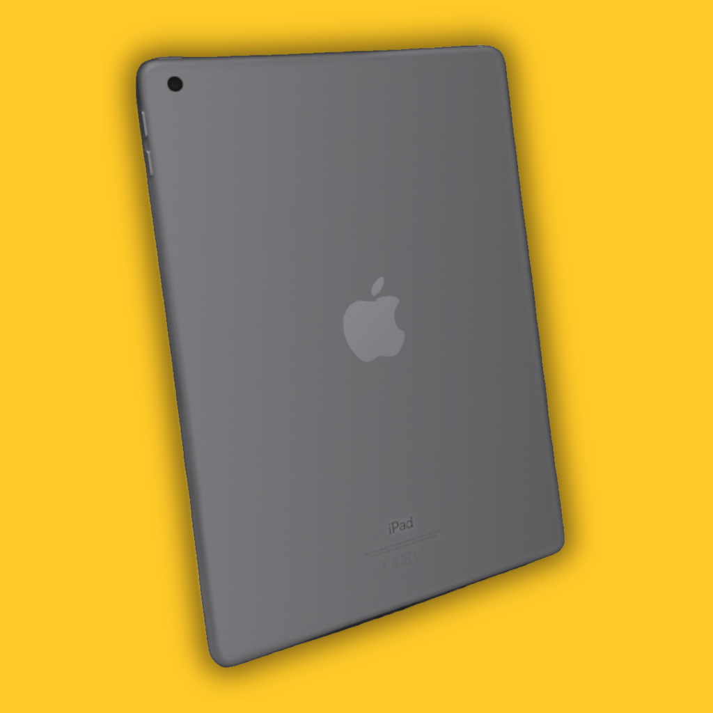 iPad 6 Space Gray Rückseite (Beispielfoto)