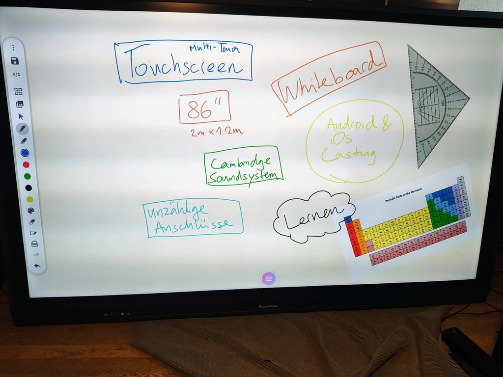 Whiteboard von vorne