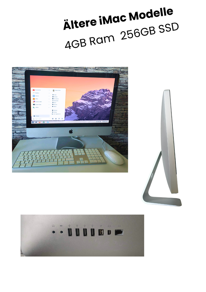 Super budget desktop deal for streaming, music and office work: iMac 10,1 21.5" refurbished with Zorin OS Education